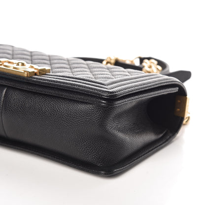 Chanel Caviar Quilted Medium Boy Flap Black 6 of 10