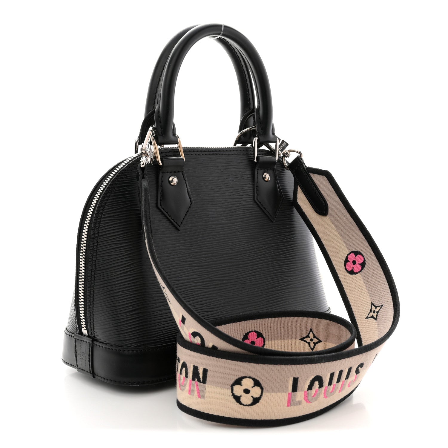Louis Vuitton Epi Jacquard Alma BB Black 3 of 11