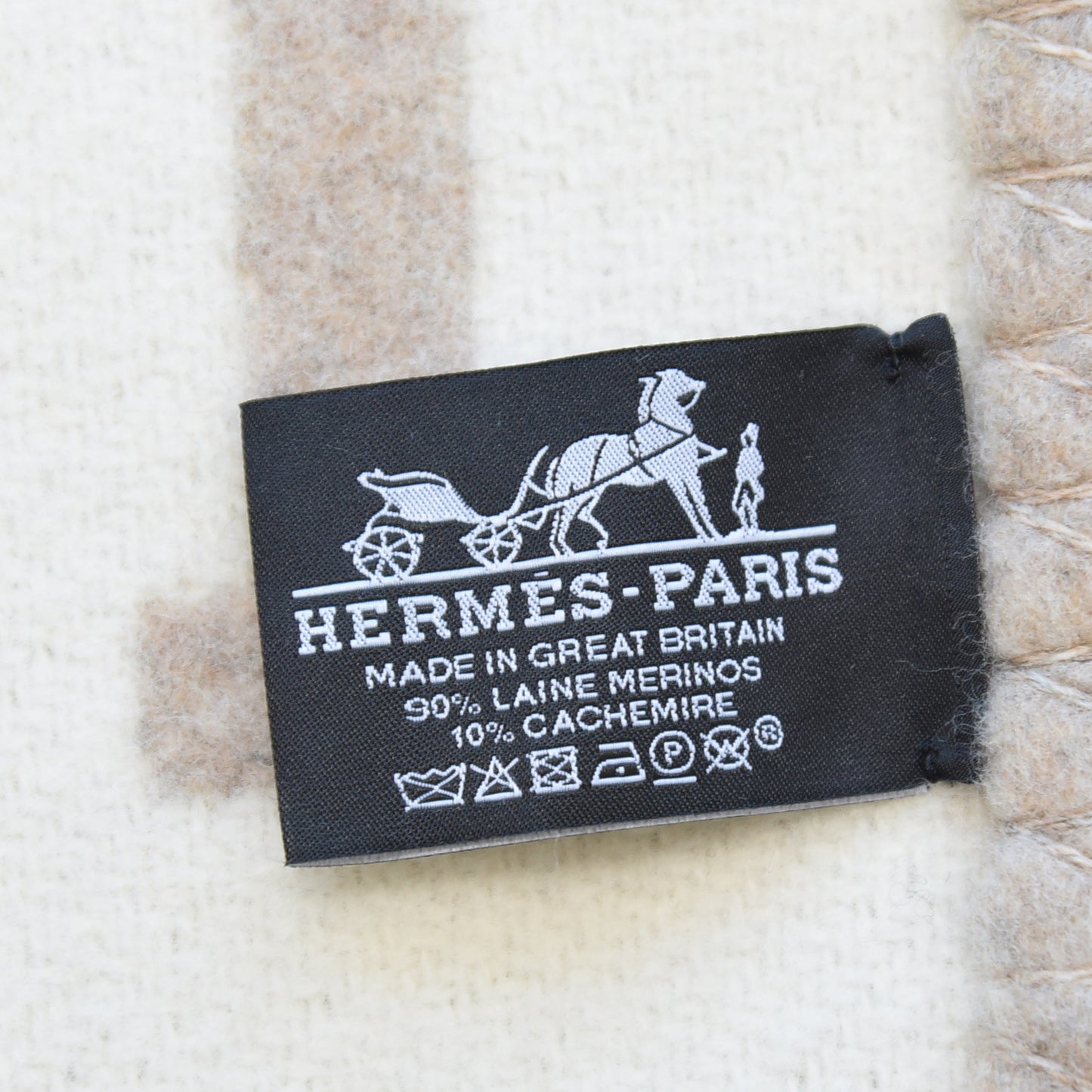 Wool Cashmere Avalon III Blanket Coco Camomille