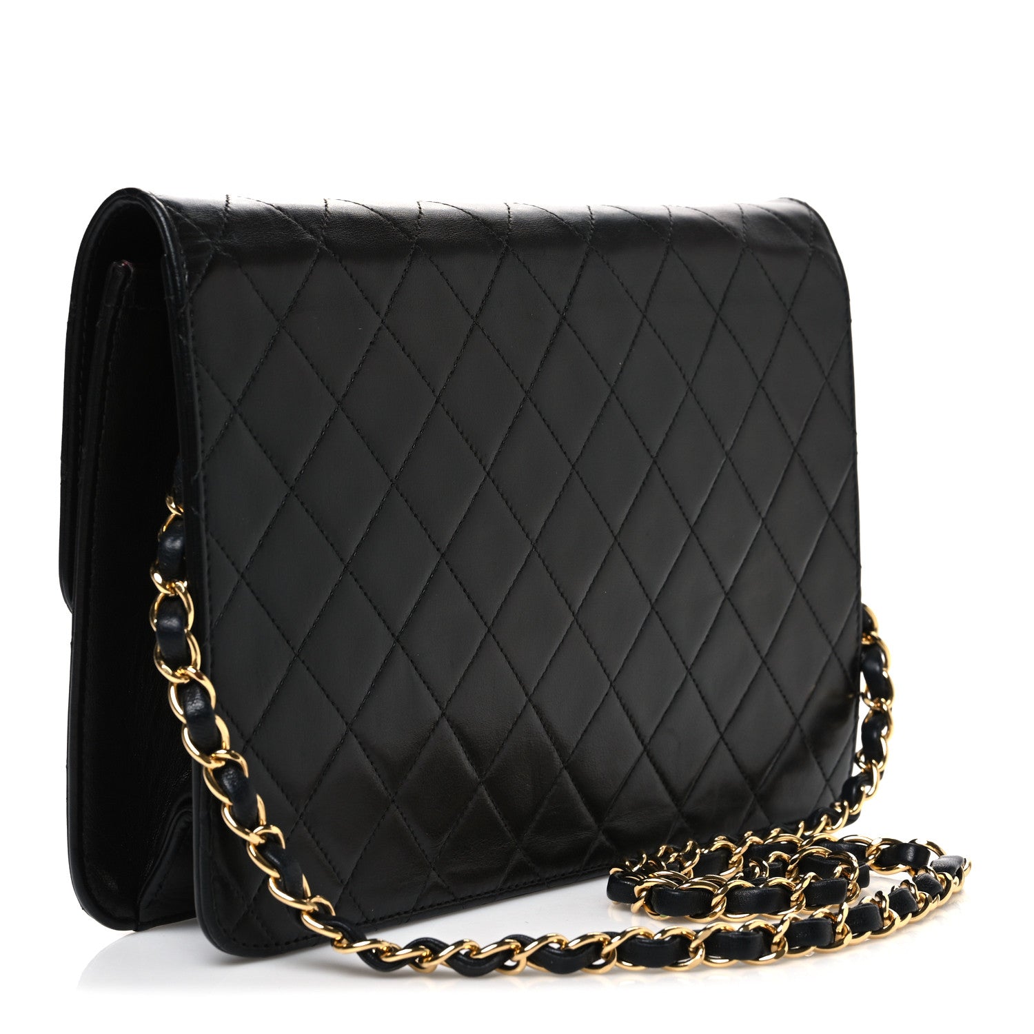 Chanel Lambskin Quilted Medium Single Flap Black 3 of 12