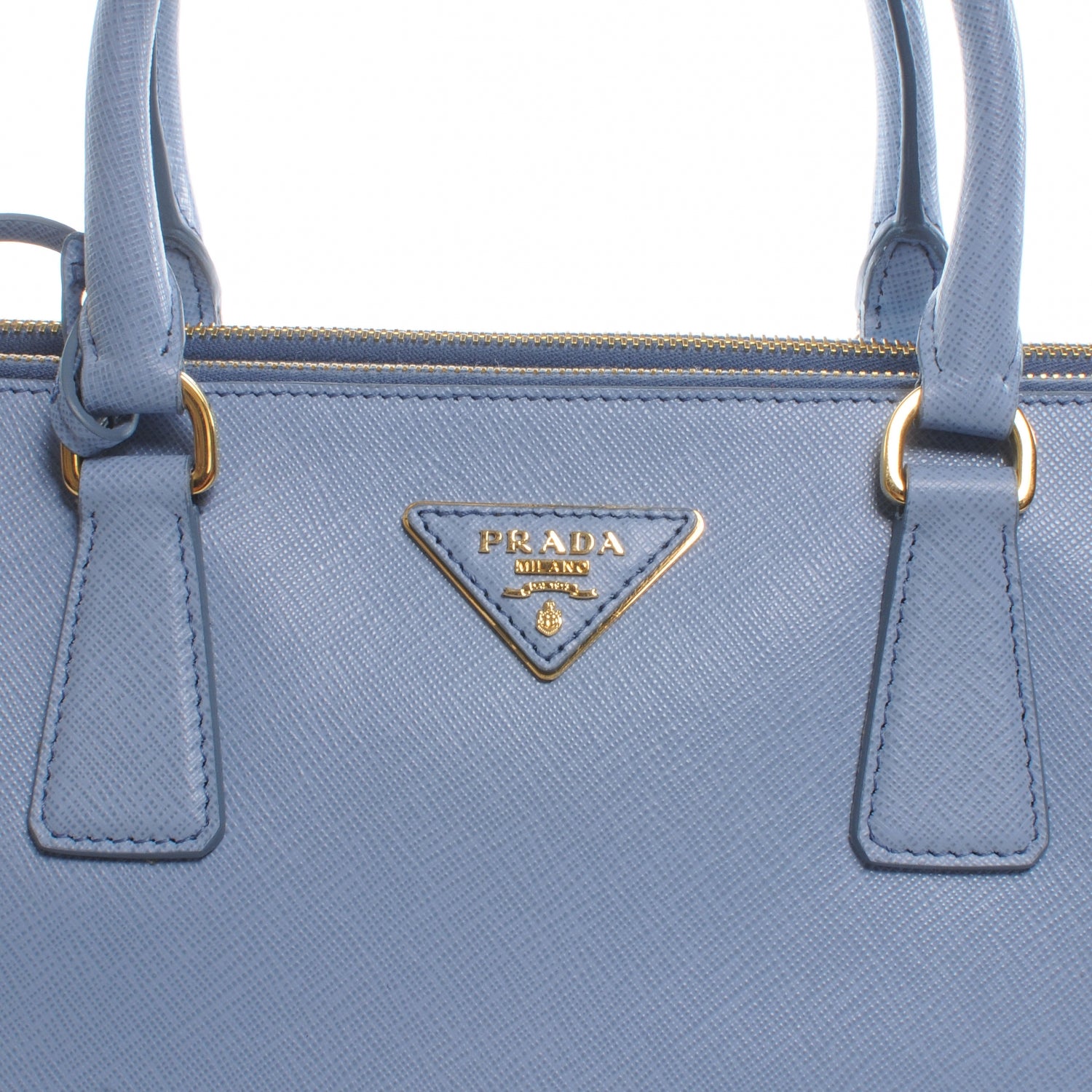 Prada Saffiano Lux Large Galleria Double Zip Tote Astrale 3 of 9