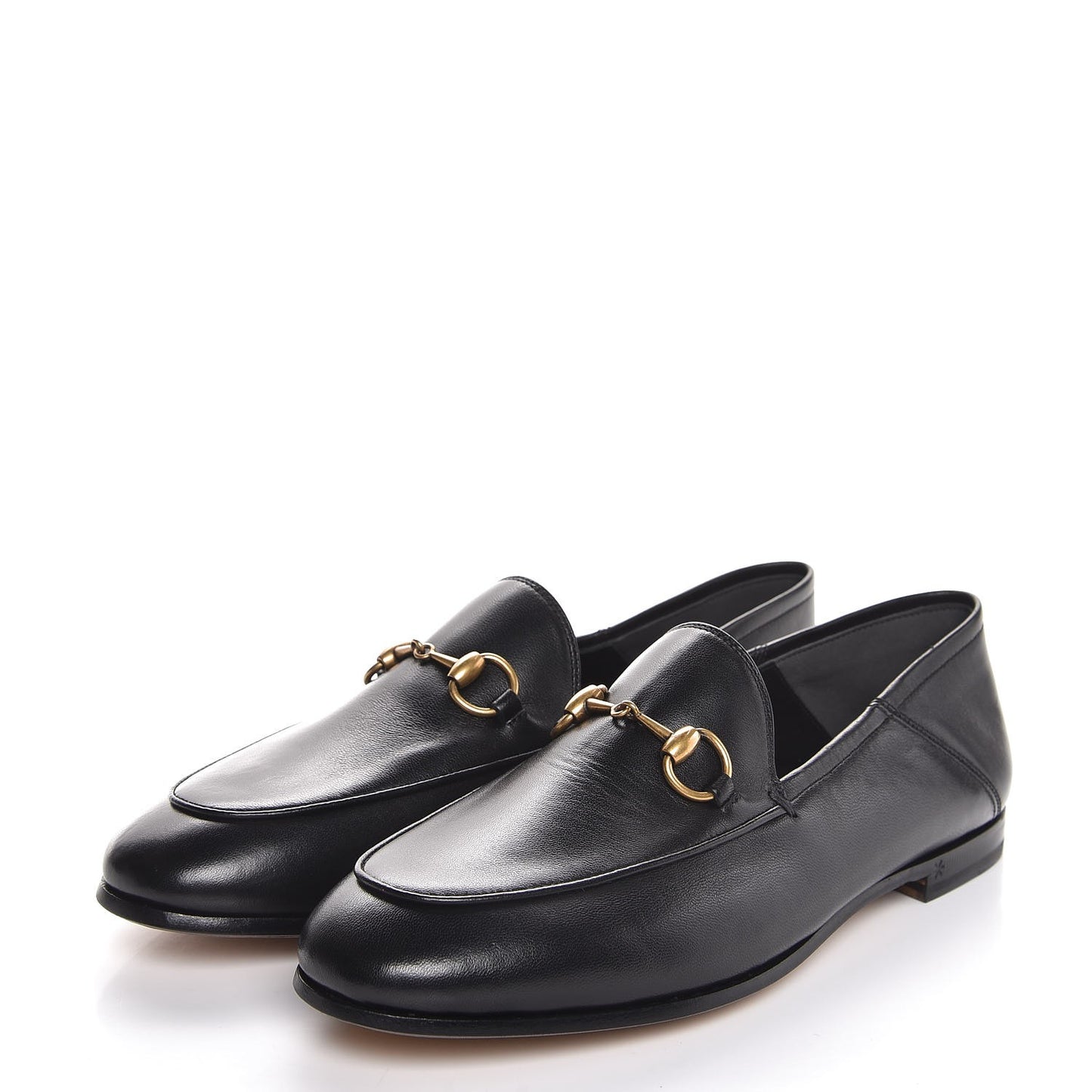 Lambskin Womens Brixton Horsebit Loafers 36.5 Black