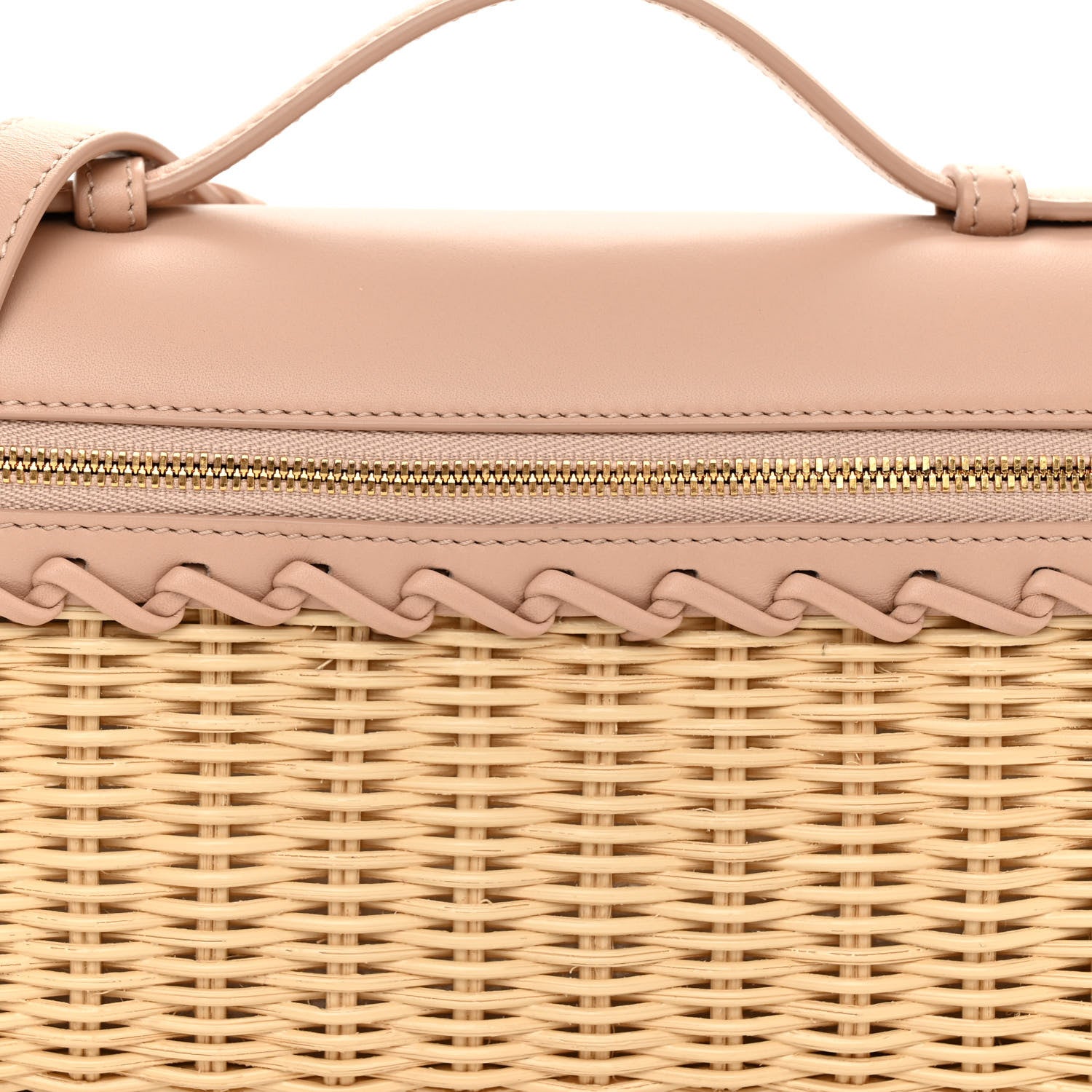 Loro Piana Wicker Calfskin L19 Extra Pocket Pouch Feather Pink 8 of 11