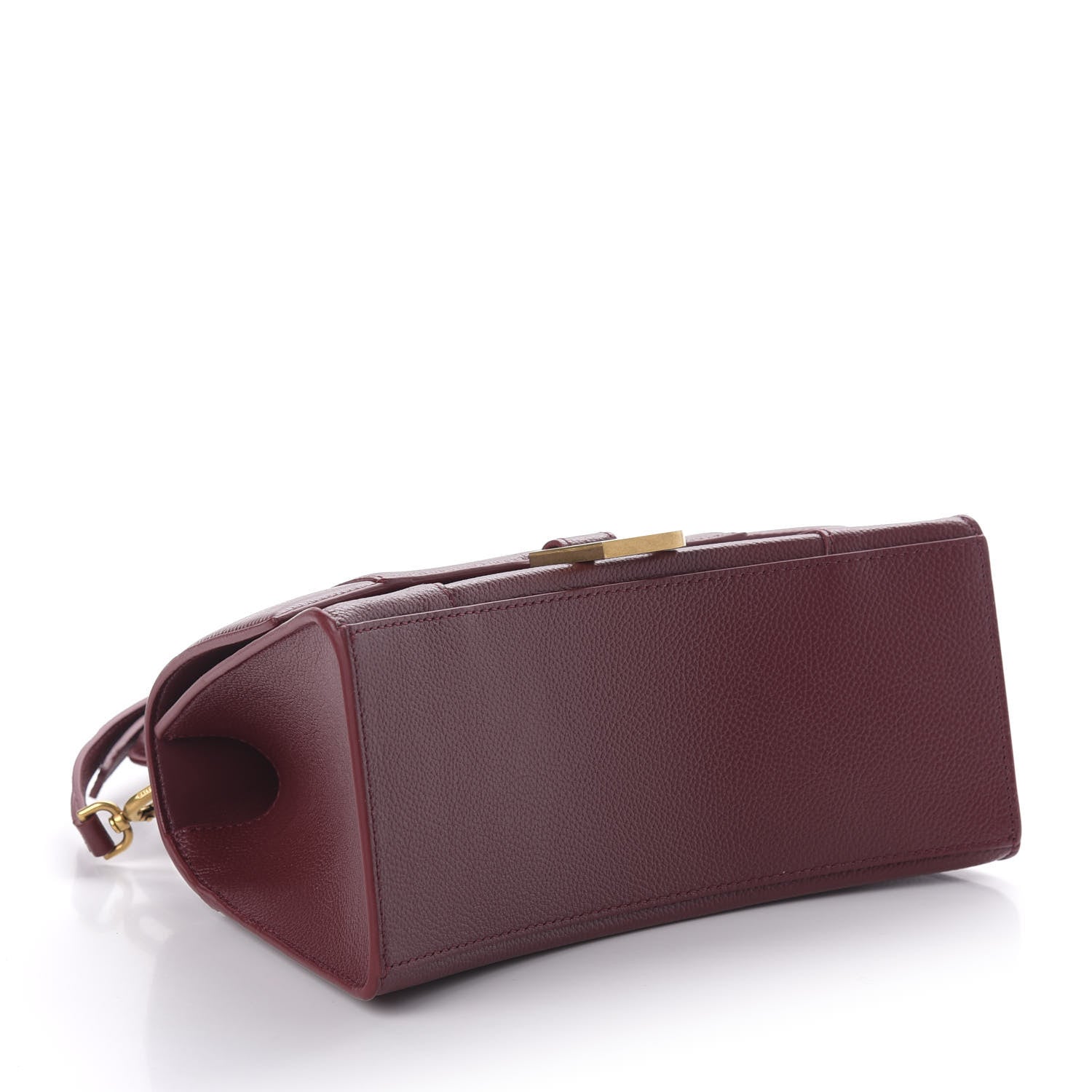 Balenciaga Grained Calfskin Small Hourglass Top Handle Bag Dark Red 4 of 9