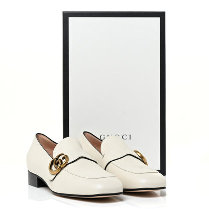 Gucci Malaga Kid Womens GG Marmont Loafers 37.5 Mystic White 11 of 11