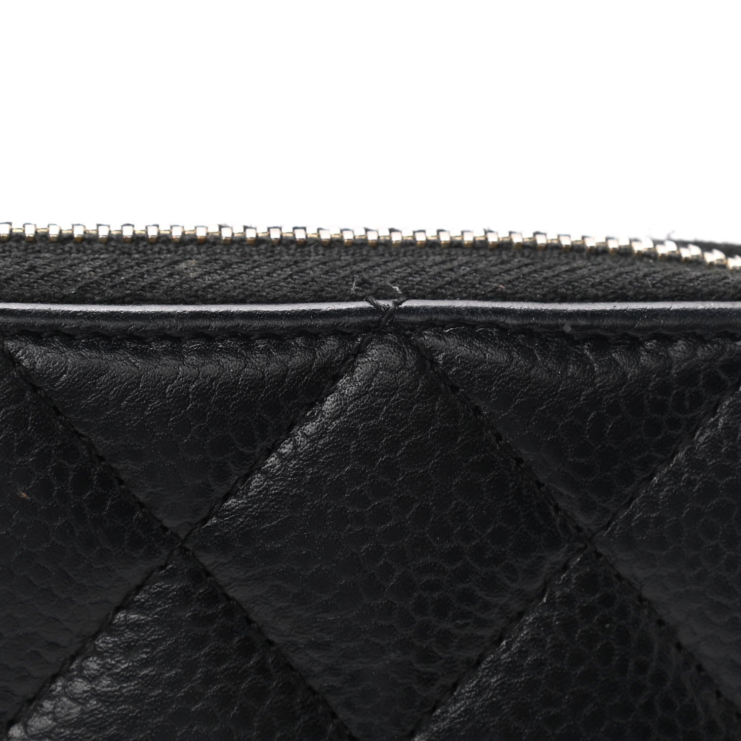 Chanel Caviar Quilted Medium Zip Around Wallet Black 11 of 13