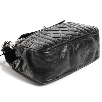 Chanel Aged Calfskin Perforated Tote Black 4 of 7