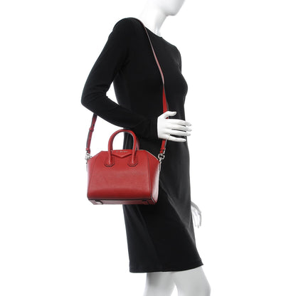 Givenchy Sugar Goatskin Mini Antigona Red 2 of 10