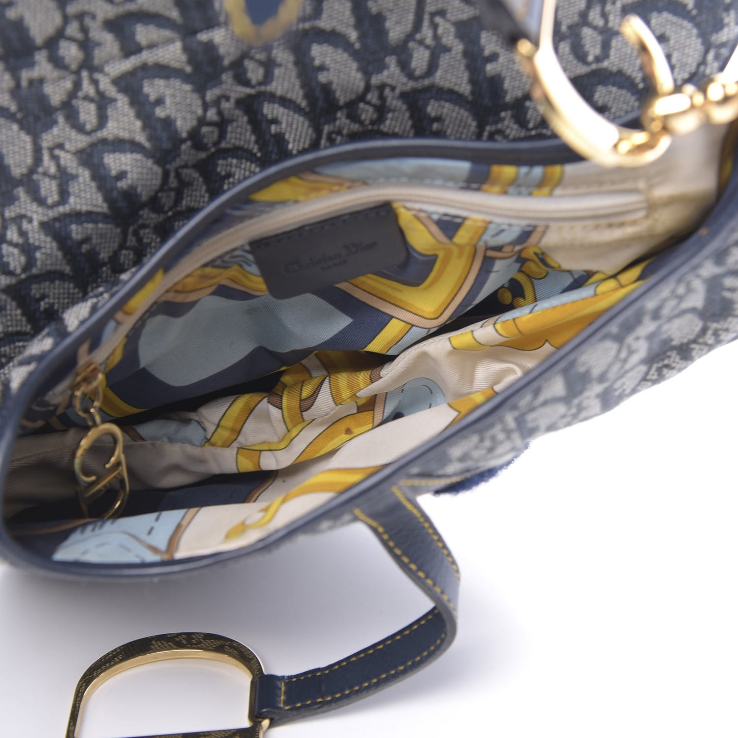 Monogram Saddle Bag Blue