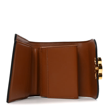Celine Canvas Leopard Small Triomphe Wallet Tan 5 of 7