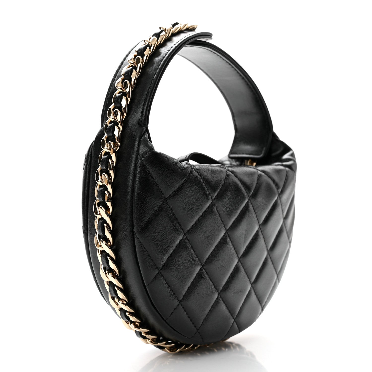 Chanel Quilted Chain Around Pouch Black 2 of 10