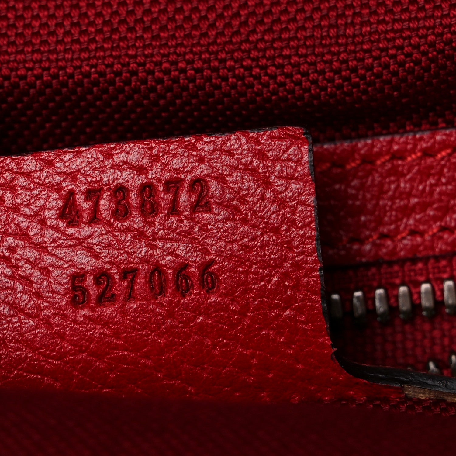 Gucci Canvas Logo Sylvie Stripe Drawstring Backpack Red 7 of 9