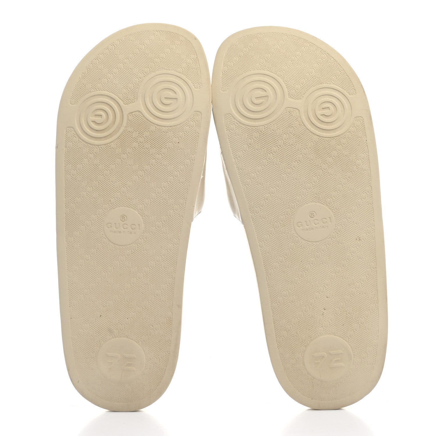 Gucci X BNF Nappa Pantoufle Bananya Womens Pool Slide Sandals 39 Mystic White 5 of 8