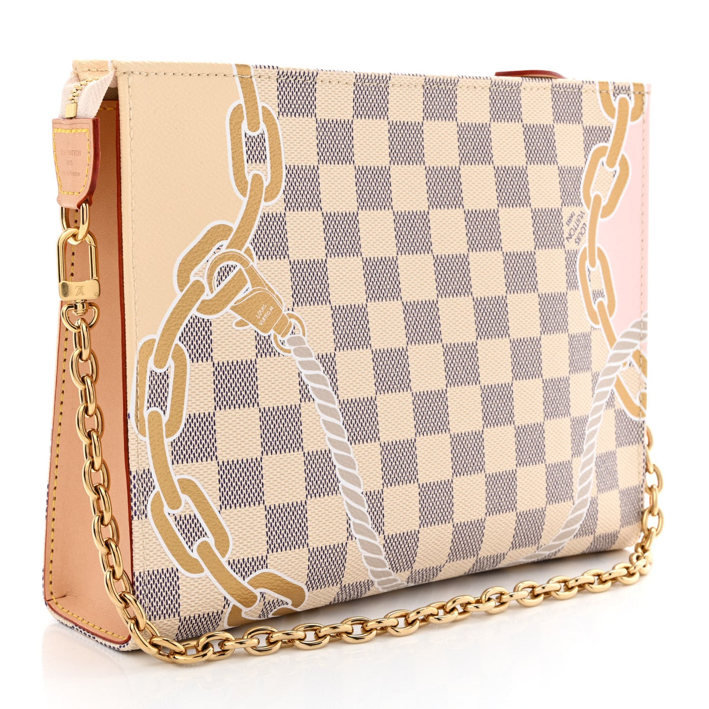 Damier Azur Nautical Toiletry Pouch On Chain