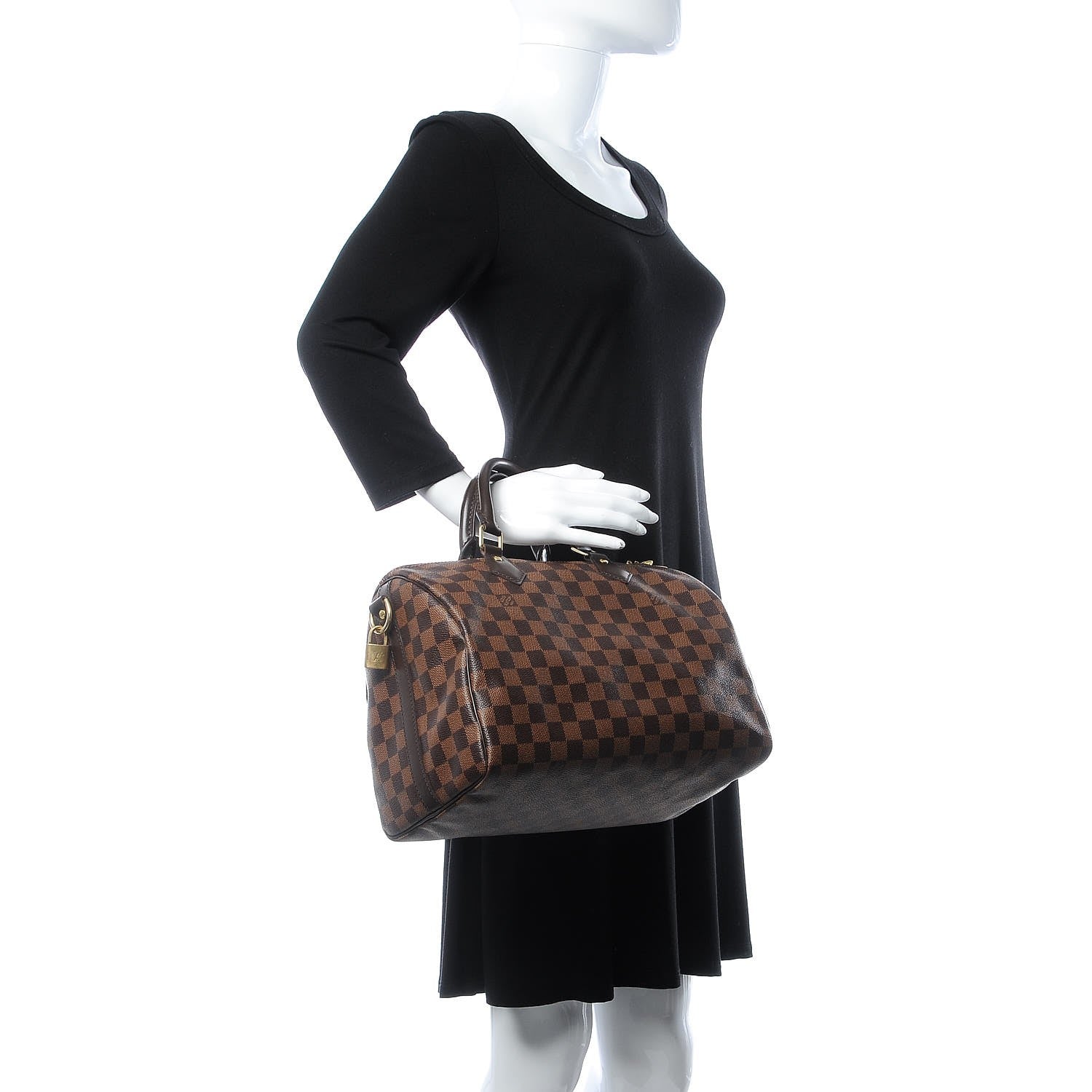 Louis Vuitton Damier Ebene Speedy Bandouliere 30 2 of 8