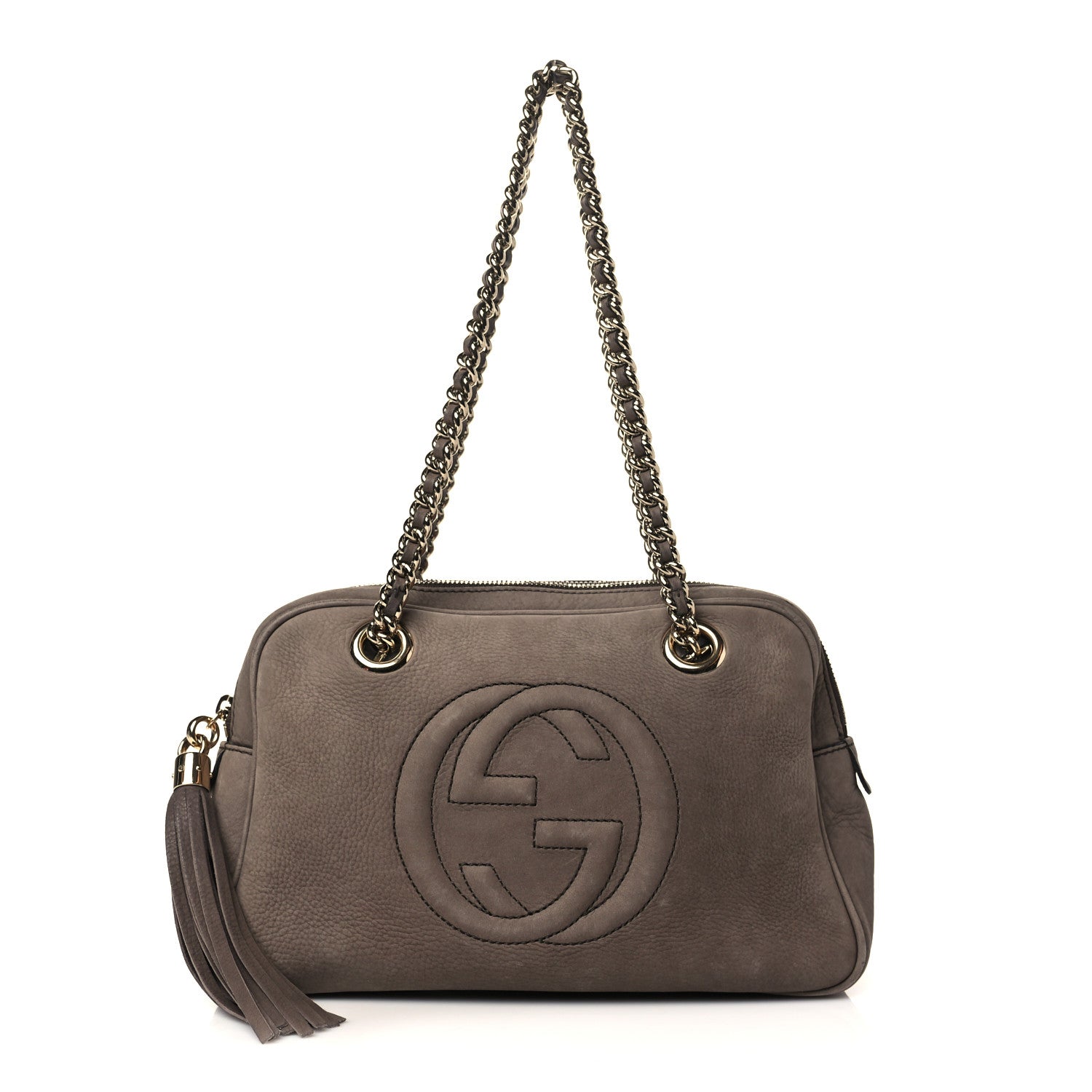 Gucci Vitello Range Small Soho Bowler Grey Field 1 of 6