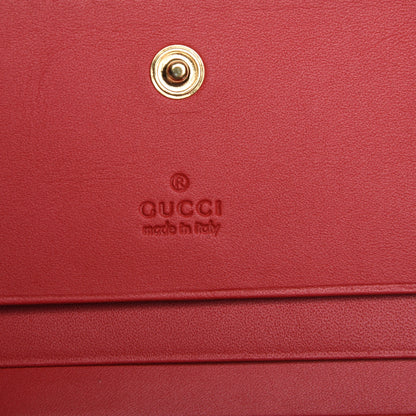 Gucci GG Supreme Monogram Blooms Card Case Beige Blue Navy Hibiscus Red 6 of 8