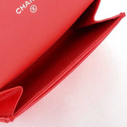 Chanel Caviar CC Timeless Card Holder Red 8 of 8