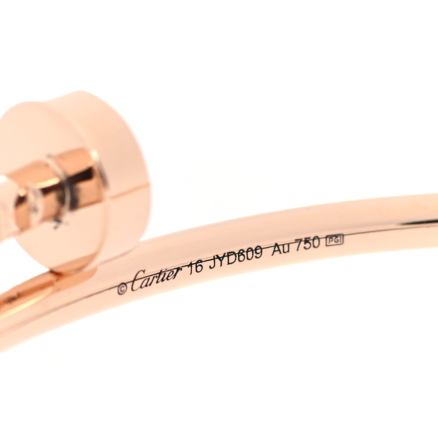 Cartier 18K Pink Gold Small Juste Un Clou Bracelet 16 4 of 6
