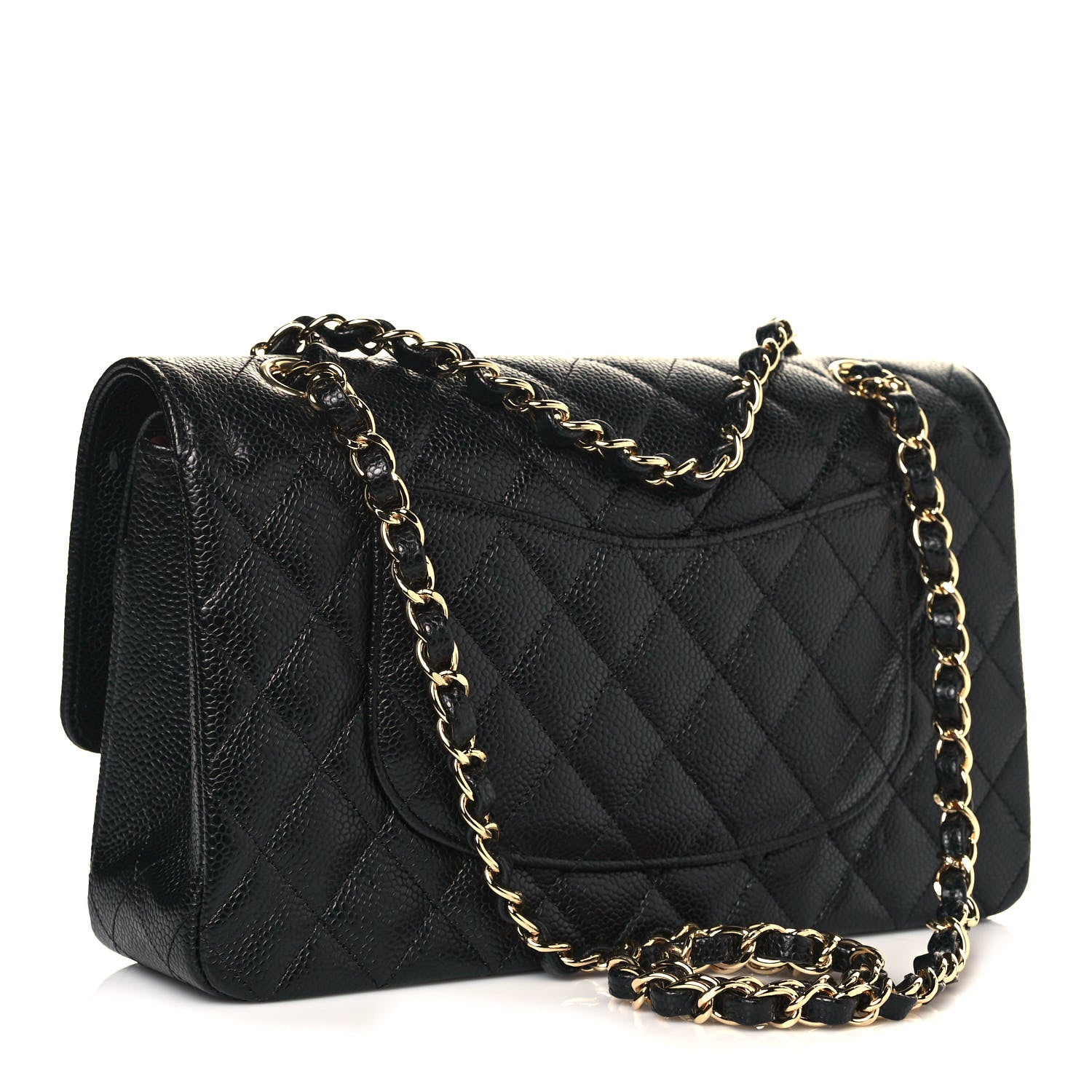 Chanel Caviar Quilted Medium Double Flap Black 3 of 14