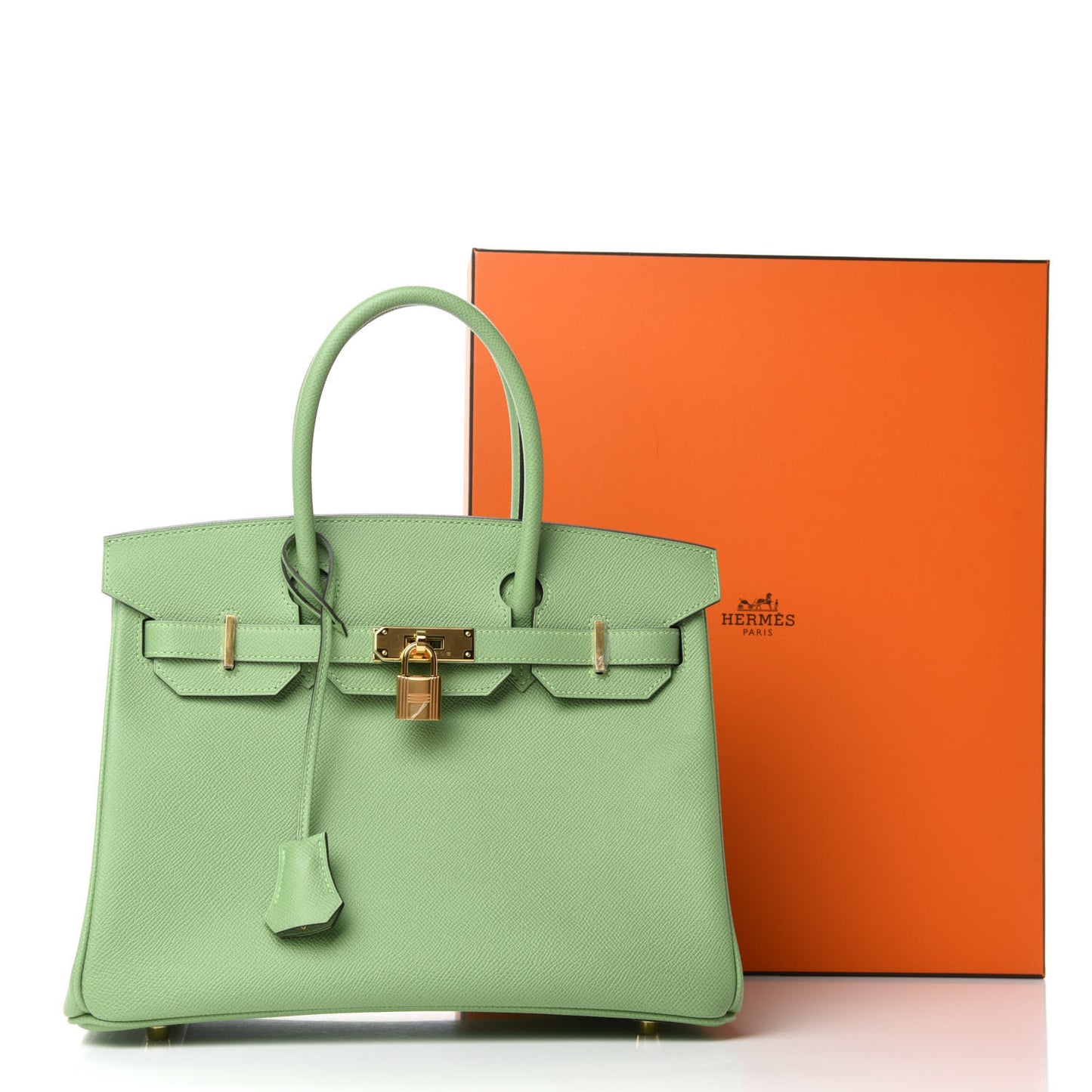 Epsom Birkin 30 Vert Criquet