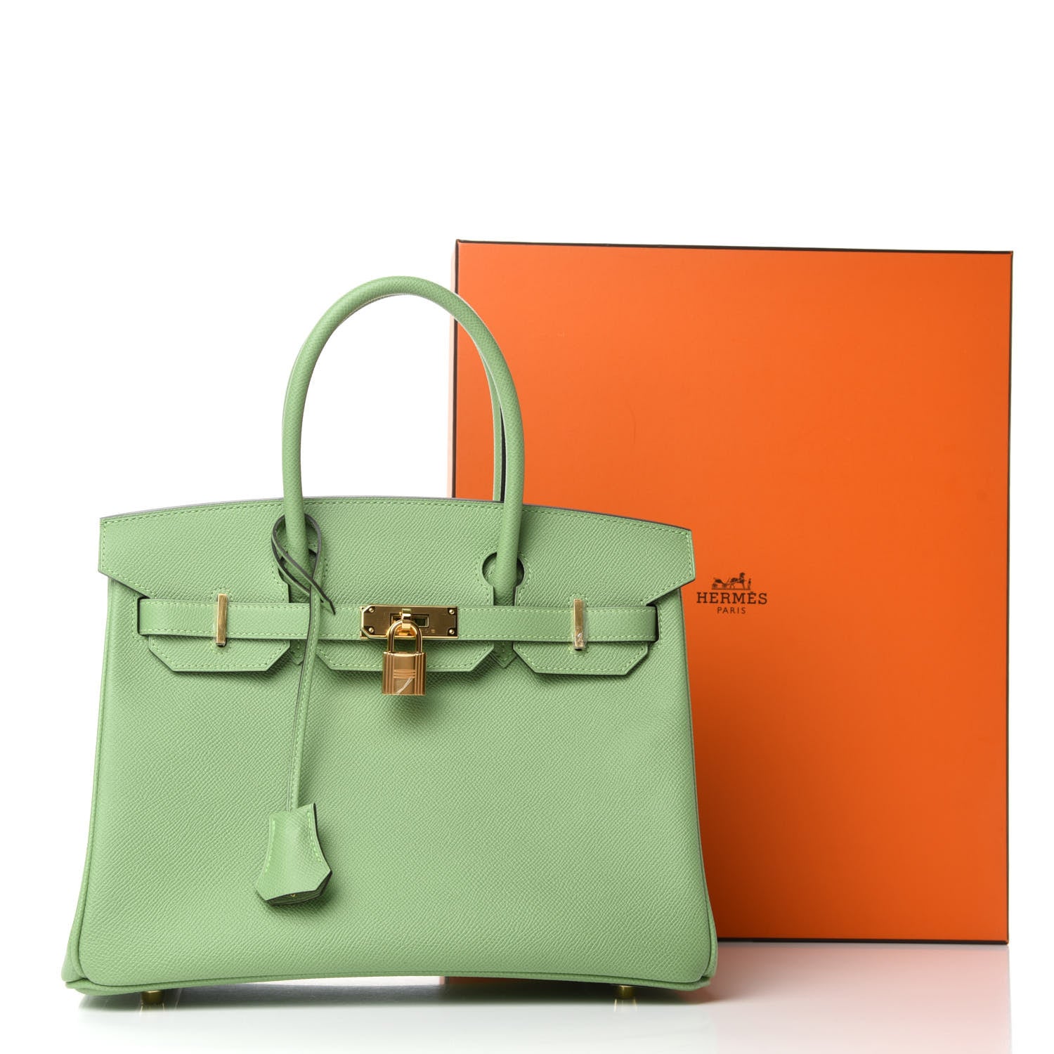Hermes Epsom Birkin 30 Vert Criquet 11 of 11