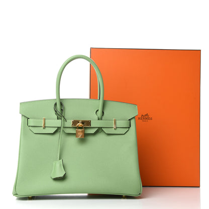 Hermes Epsom Birkin 30 Vert Criquet 11 of 11