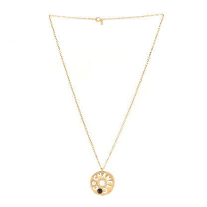 Chanel Crystal Pearl Papyrus Necklace Gold 2 of 4