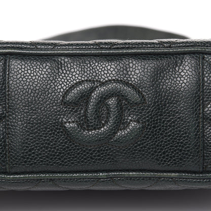 Chanel Caviar Quilted Tassel Camera Bag Dark Green 13 of 18