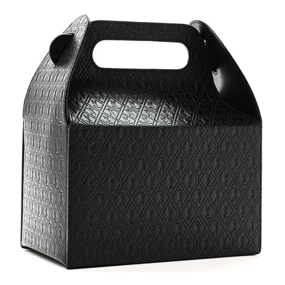 Saint Laurent Calfskin Monogram Take Away Box Black 3 of 9
