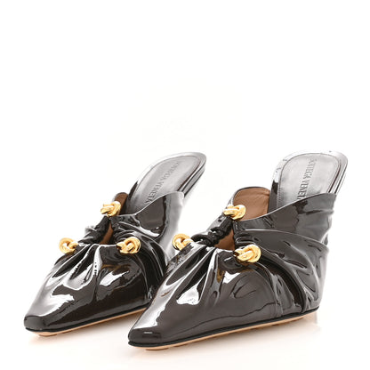 Bottega Veneta Patent Bunnie Mule Pumps 37 Fondant 4 of 8