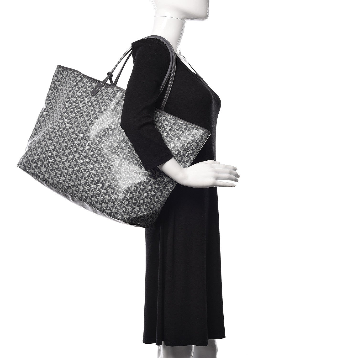 Goyard Goyardine Saint Louis GM Grey 1 of 12