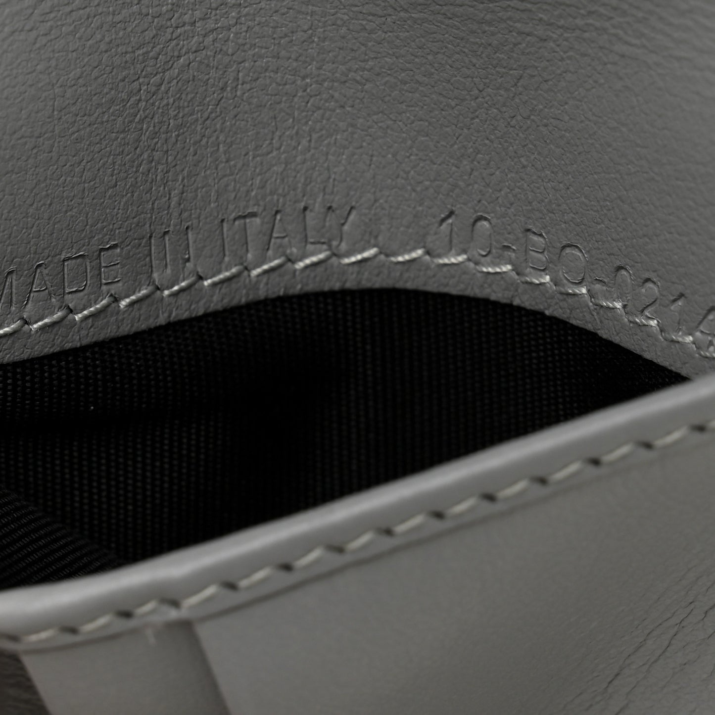 Coated Canvas Calfskin CD Diamond Bifold Wallet Grey