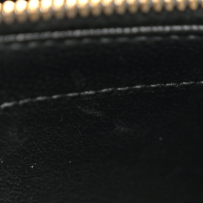 Saint Laurent Grain De Poudre Mixed Matelasse Triquilt Large Monogram Wallet Black 12 of 12