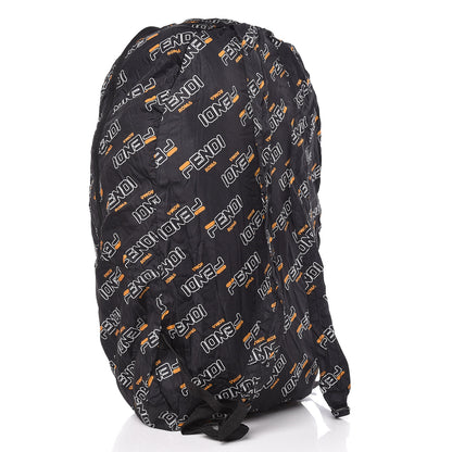 Fendi X FILA Calfskin Mania Backpack Help Bag Charm Black 4 of 12