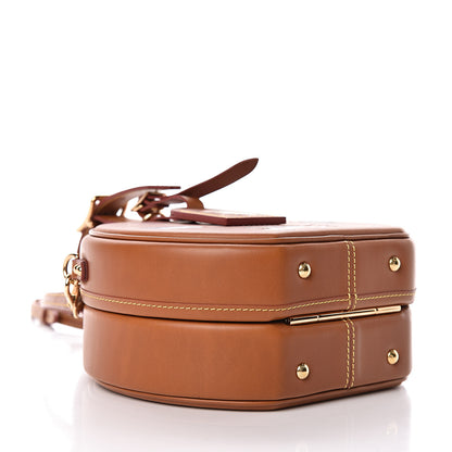 Louis Vuitton Calfskin Catogram Petite Boite Chapeau Tan 5 of 12