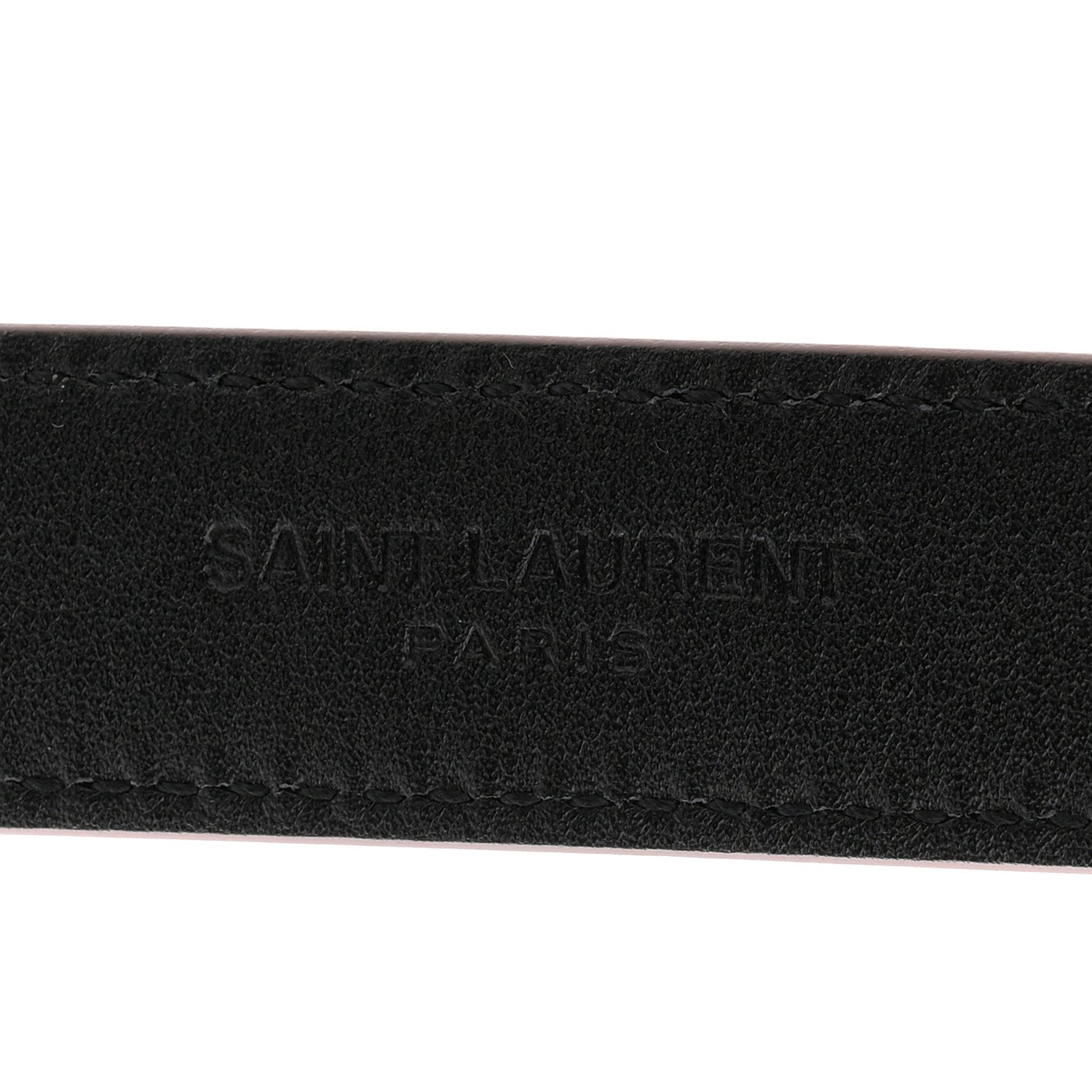 Saint Laurent Smooth Calfskin Monogram Square Buckle Belt 90 36 Red Tan 5 of 6