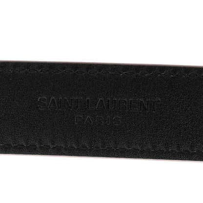 Saint Laurent Smooth Calfskin Monogram Square Buckle Belt 90 36 Red Tan 5 of 6