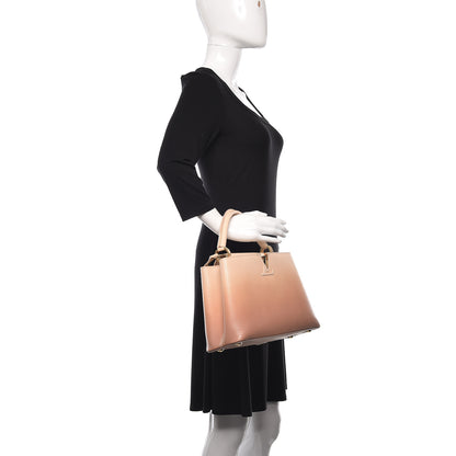 Louis Vuitton Taurillon Gradient Capucines PM Cloudy Creme 2 of 9