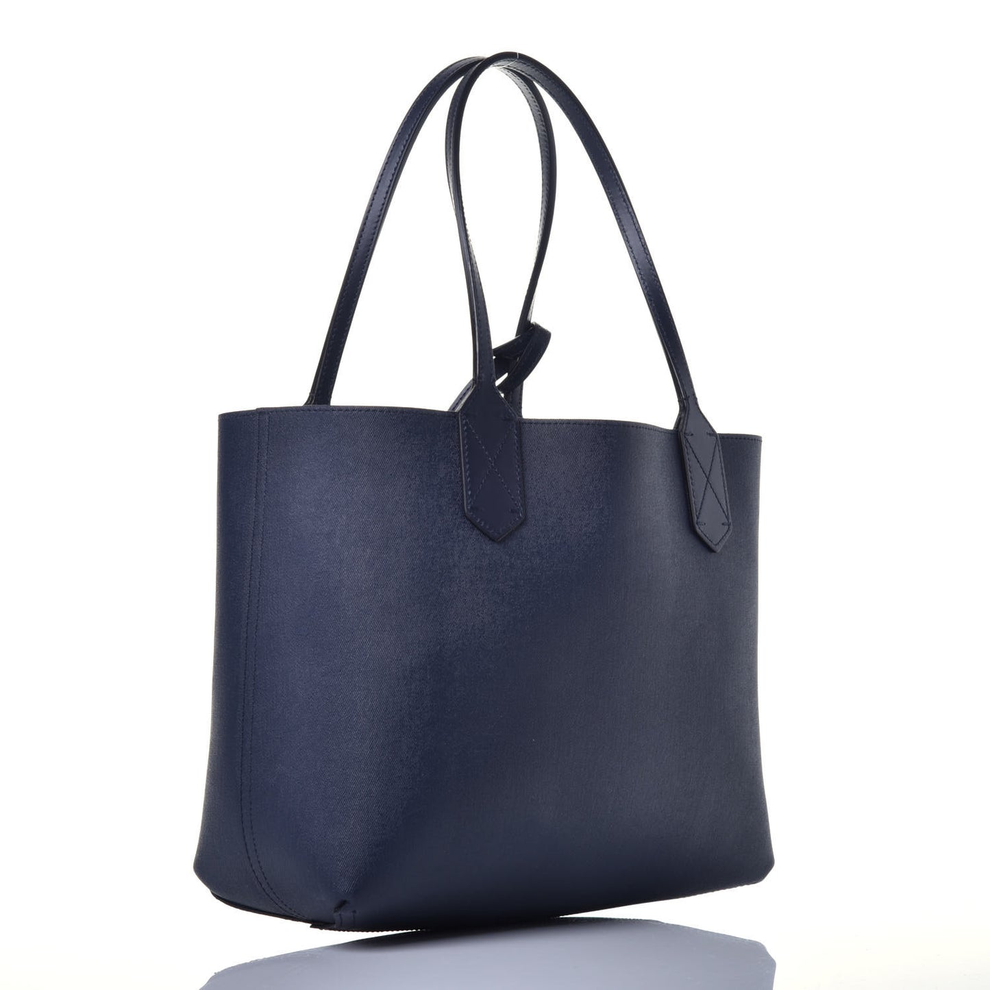 GG Supreme Monogram Blooms Small Reversible Tote Beige Blue Navy