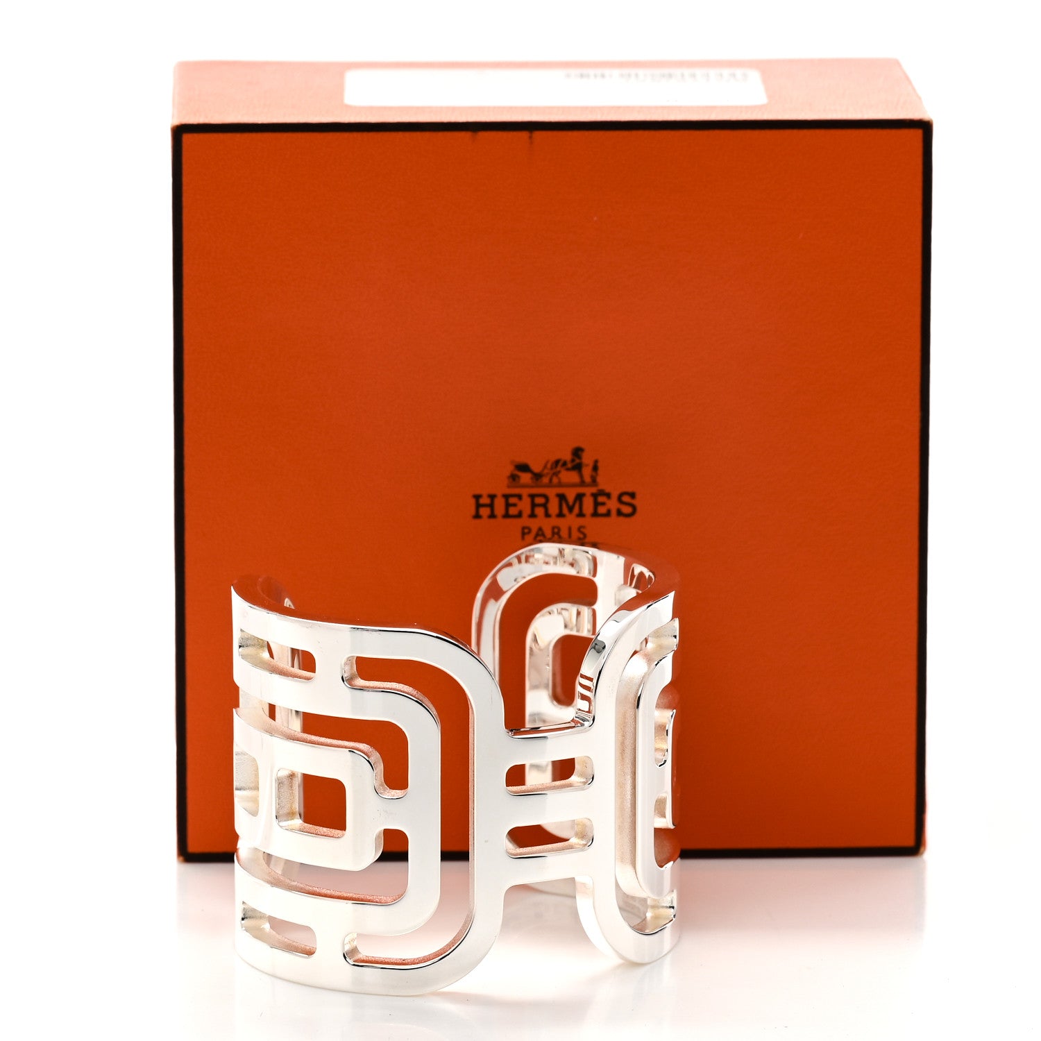 Hermes Sterling Silver Arcane Cuff Bracelet 6 of 6