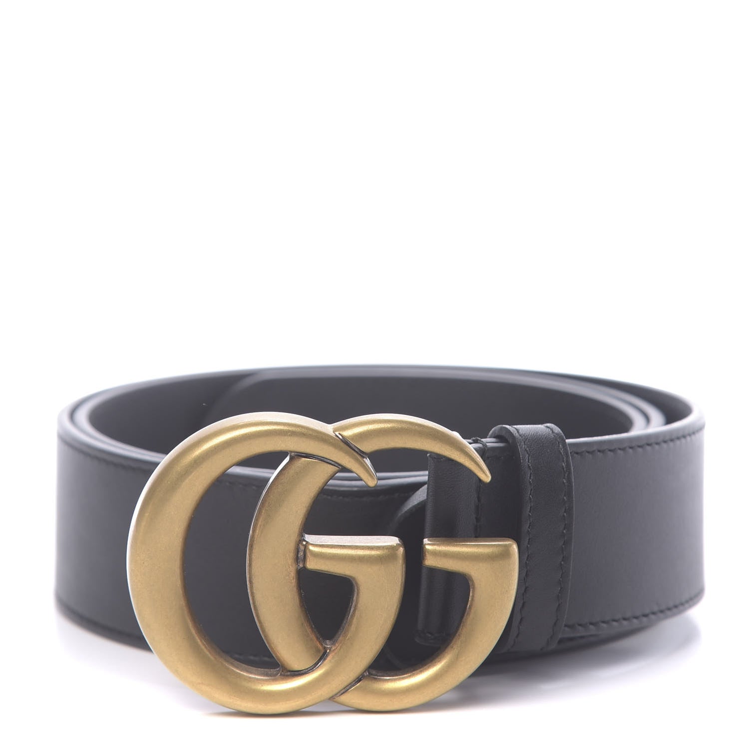 Gucci Calfskin Double G 40mm Belt 90 36 Black 1 of 5