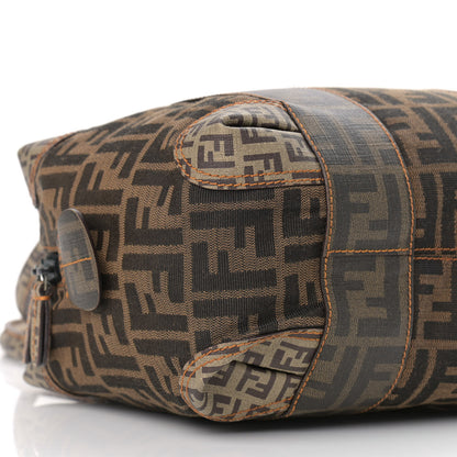 Fendi Zucca Zucchino Mixed Media Small B Mix Tote Tobacco 8 of 9