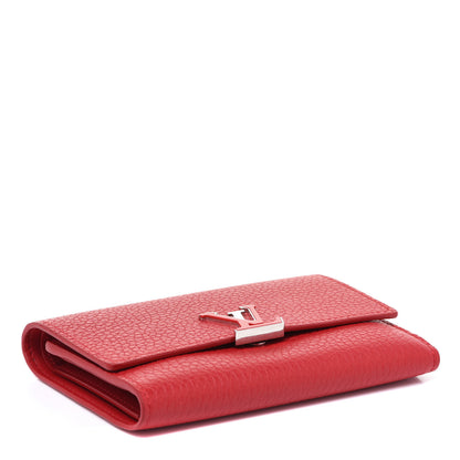 Louis Vuitton Taurillon Capucines Compact Wallet Rubis 4 of 6