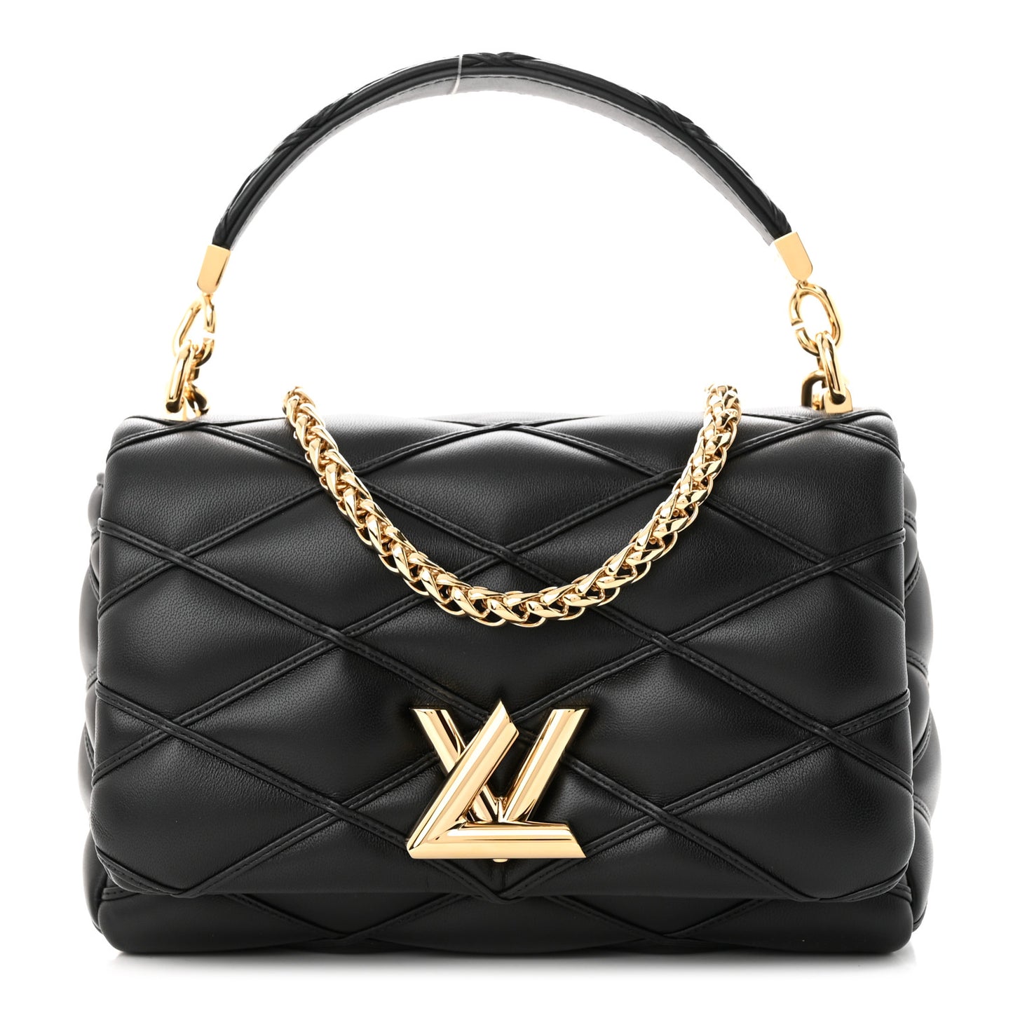 Lambskin Malletage Top Handle GO-14 MM Black