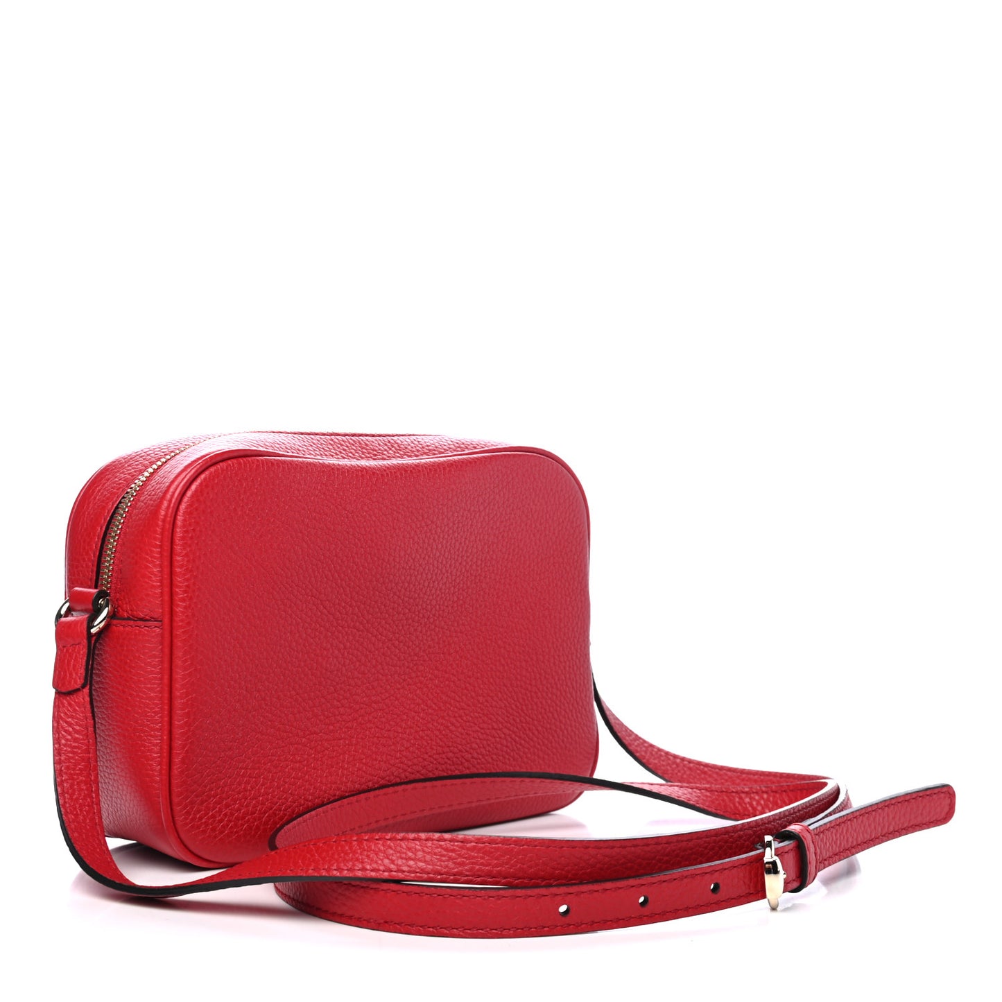 Pebbled Calfskin Small Soho Disco Bag Tabasco Red