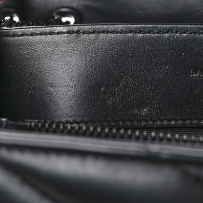 Saint Laurent Calfskin Y Quilted Monogram Monochrome Small Loulou Chain Satchel Black 13 of 13