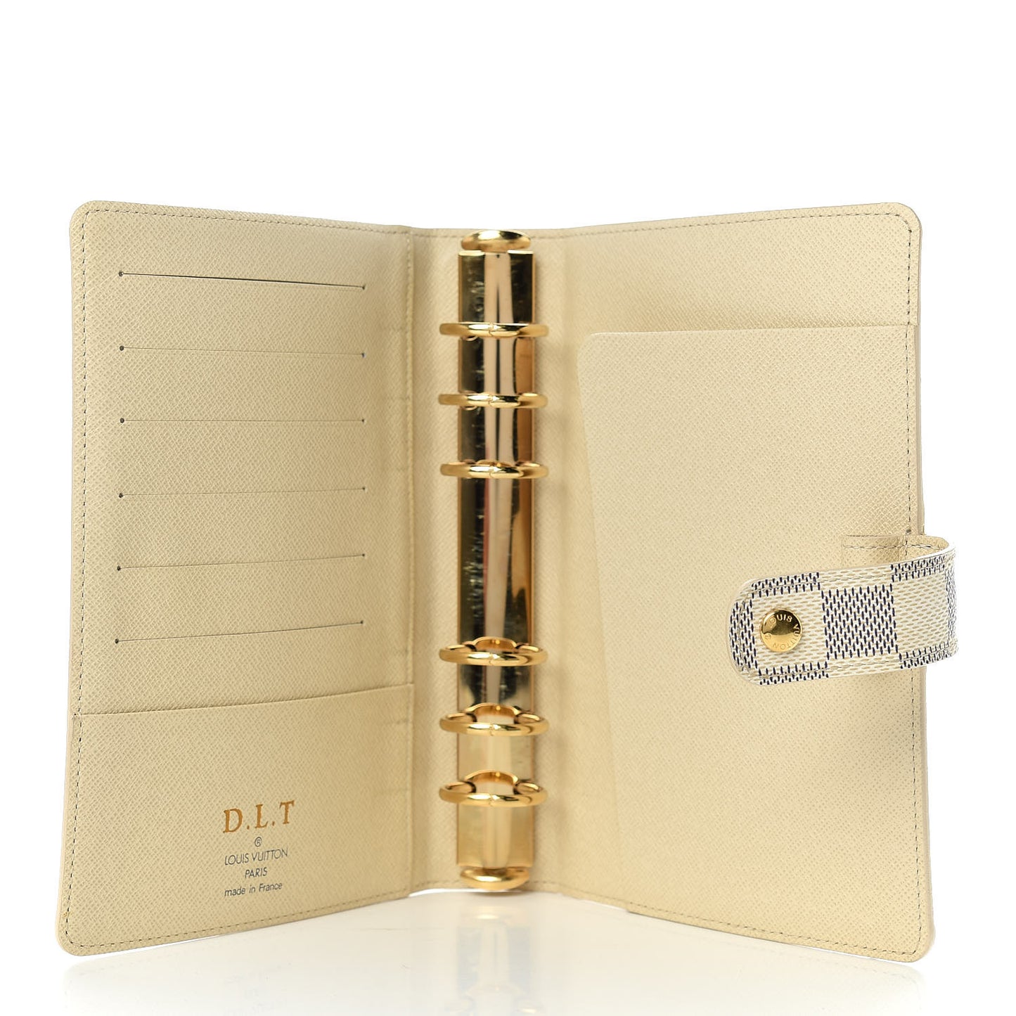 Damier Azur Medium Ring Agenda Cover
