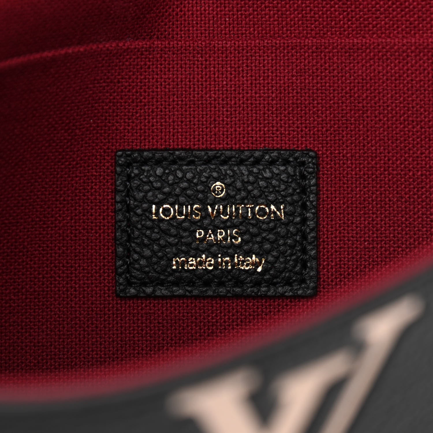 Louis Vuitton Empreinte Monogram Giant Felicie Pochette Black Beige 7 of 11