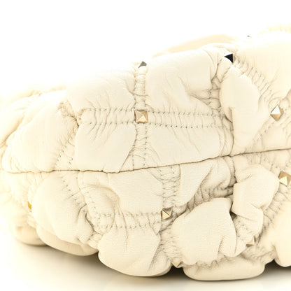 Valentino Garavani Nappa Spikeme Clutch Ivory 8 of 9